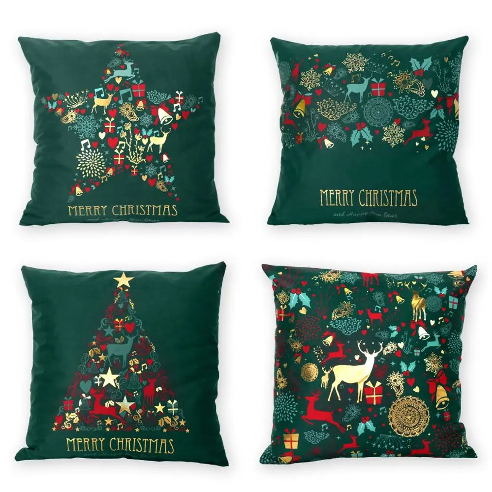 QIFU Merry Christmas чехол для подушки, рождественские украшения для дома, дивана, орнамент, Рождественский Декор, Noel, подарки на год, Navidad