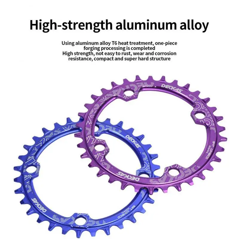 Deckas 104BCD Round Narrow Wide Chainring MTB Mountain bike bicycle 32T 34T 36T 38T crankset Tooth plate Parts 104 BCD | Спорт и