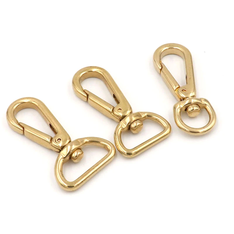 Pure Brass Hook Japanese Precision Casting Small Copper Hook Bag Leather Buckle Accessories 014