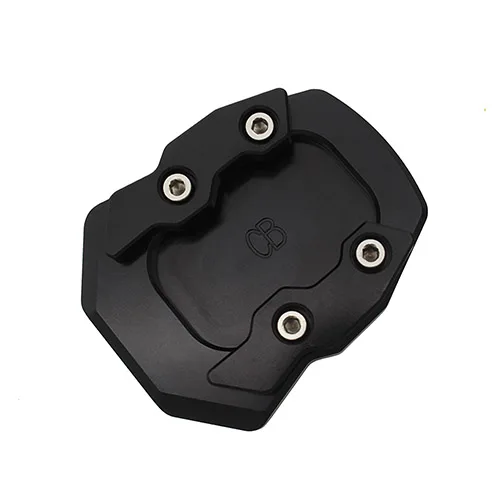 Новая мотоциклетная CNC боковая подставка увеличитель для Honda CBR250 CBR300 CBR500 CB650 CB650F CB500F CB500X подставка расширение пластина Pad - Цвет: Черный