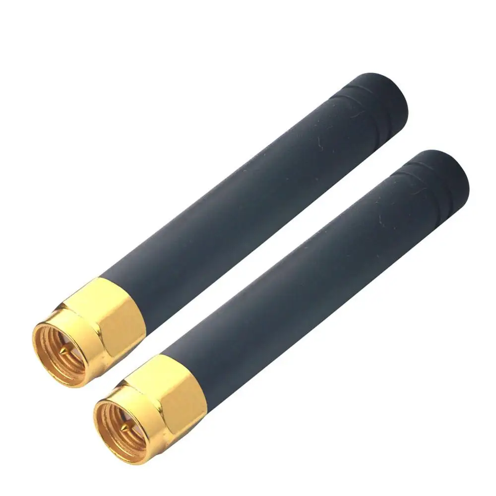 5 шт./лот 433 МГц резиновая 2 3dbi gains антенна с SMA штекер прямой разъем|rubber radio antenna|rubber