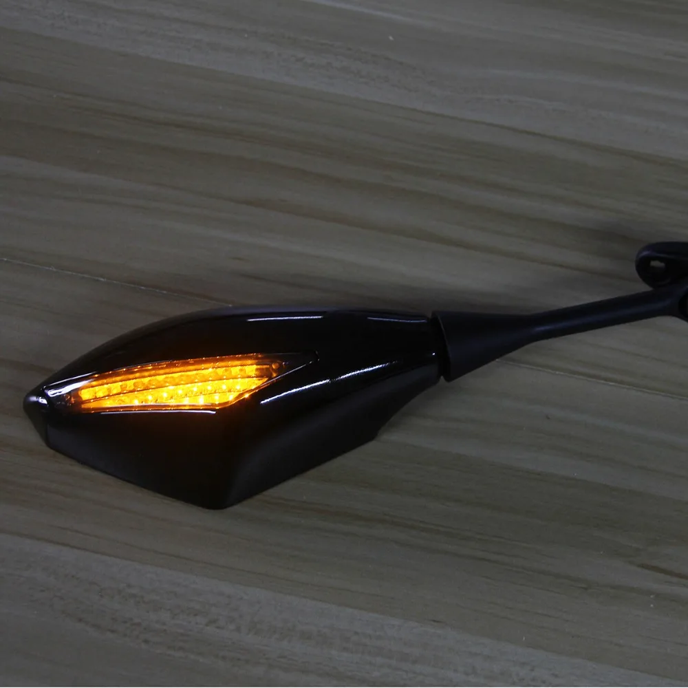 Posbay 1 пара зеркал для мотоцикла LED с поворотным сигналом заднего вида Honda CBR600RR