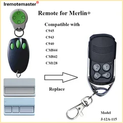 Para merlin + c945 c943 c940 cm842 cm844 cm128 porta controle remoto 433.92 mhz rolamento código garagem comando transmissor