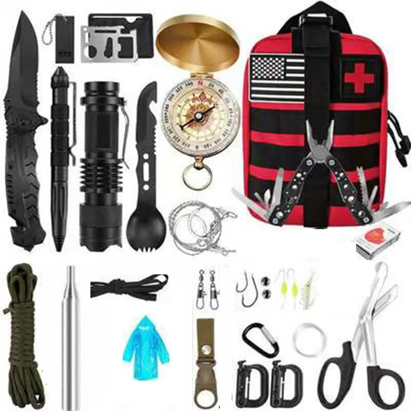 Emergency Survival Kit Military User Outdoor Travel Camping Hiking SOS