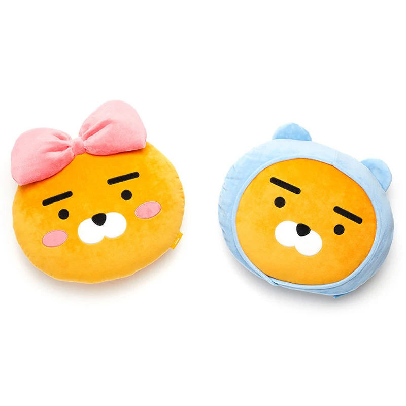 

Korea cute kakao plush pillow lovely bow-knot anime Sofa cushion stuffed kawaii Sweater hat animal gift for girlfriend