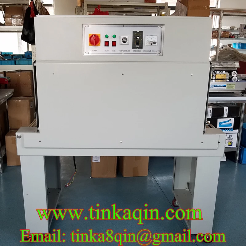BS-4525L shrink packaging machine PVC POF Film Packaging Machine Book notebook photo frame sealing machine Transparent film seal qiduo wholesale circle transparent thank you stickers red heart seal label gift packaging stickers 500pcs roll handmade sticker