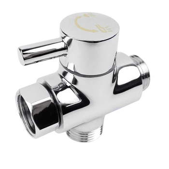

TOP SOLID diverter 3-way diverter valve All 1/2 inch IPS shower system spare part, copper chrome plating