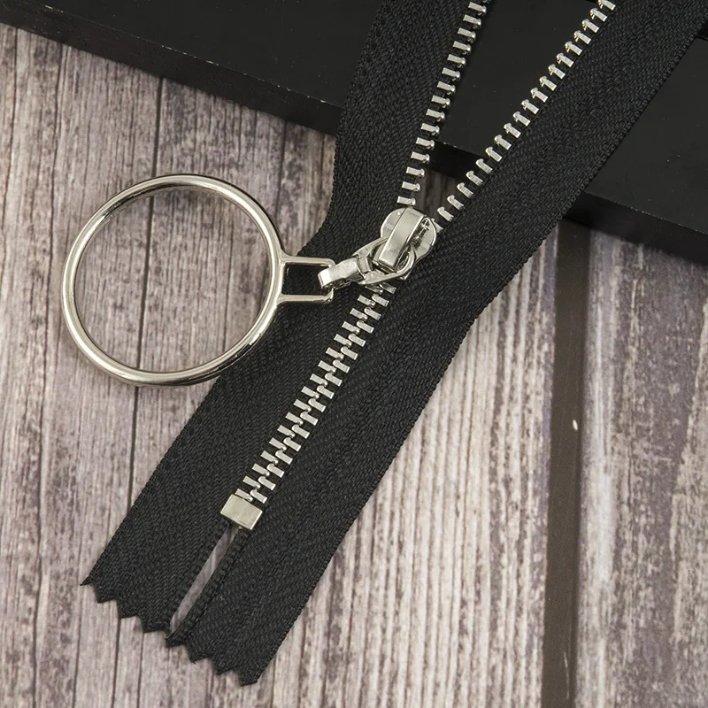 blacksilver 2шт Meetee Авто замок 3# Металлические молнии 20 см закрытые молнии для шитье сумок юбка DIY аксессуары для одежды ZA152 - Цвет: blacksilver