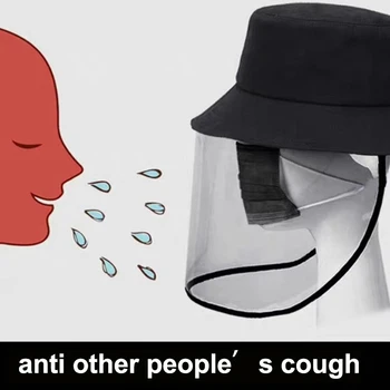 

Free Shipping Protective Cap Hat Anti Infection Eye Protection Anti-saliva Face Cover Cap Anti Droplet From Cough Sneeze People