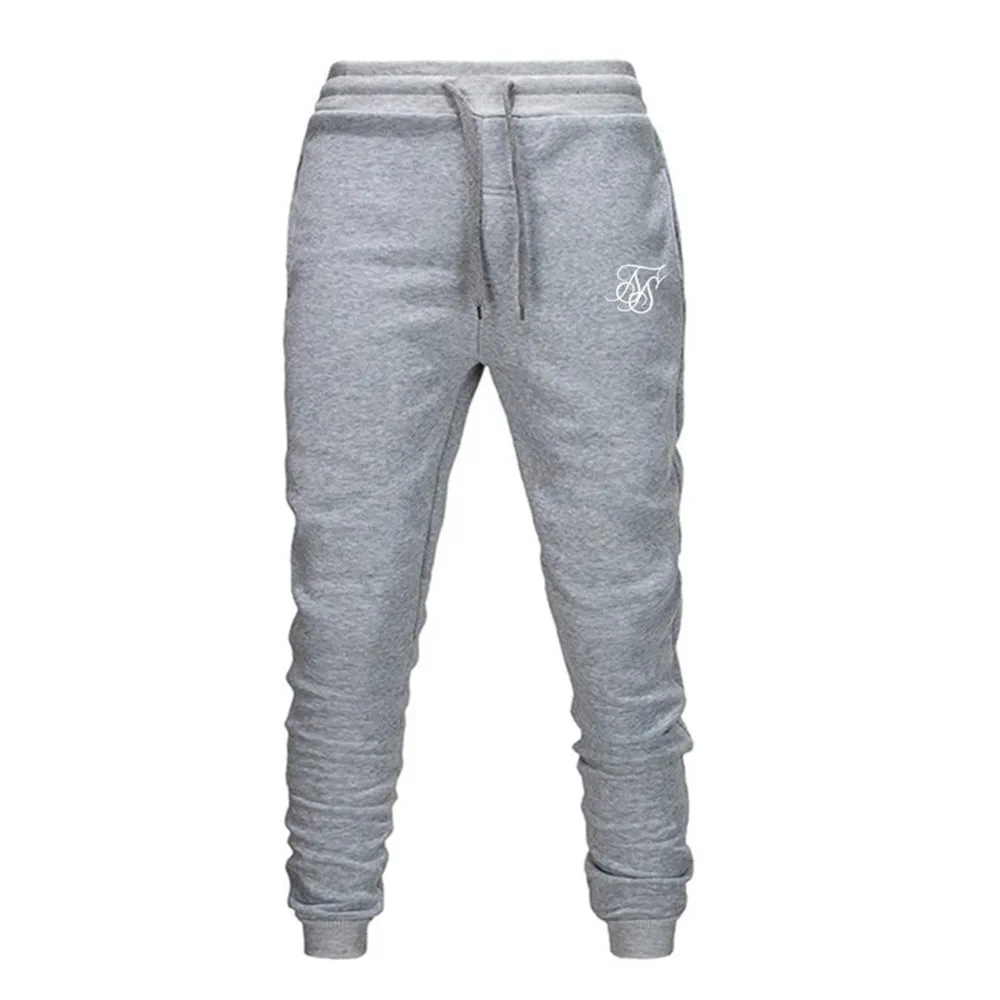 2021 Running sik silk Jogging Pants Men Soft Bodybuilding Joggers Sweatpants Long Trousers Gyms Fitness Sport Training Pants 2