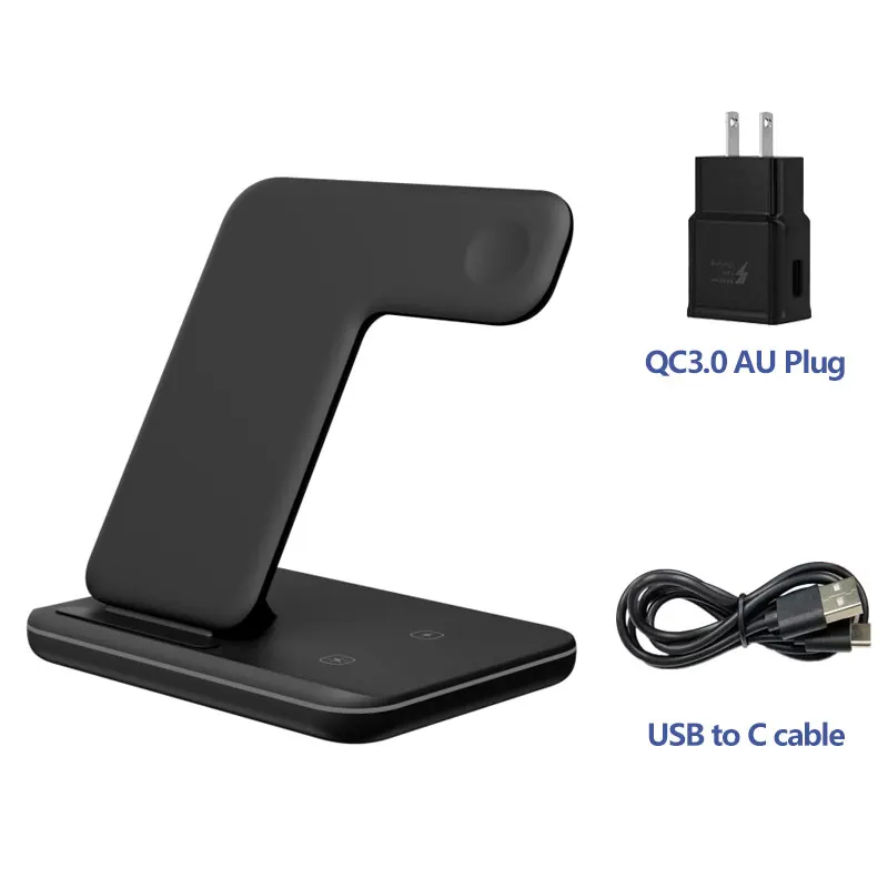 3 in 1 Wireless Charging Stand For Apple Watch 6 For iPhone 12 Pro 13 11 X XR Airpods Pro 15W Qi Fast Wireless Chargers Station quick charge 2.0 Chargers