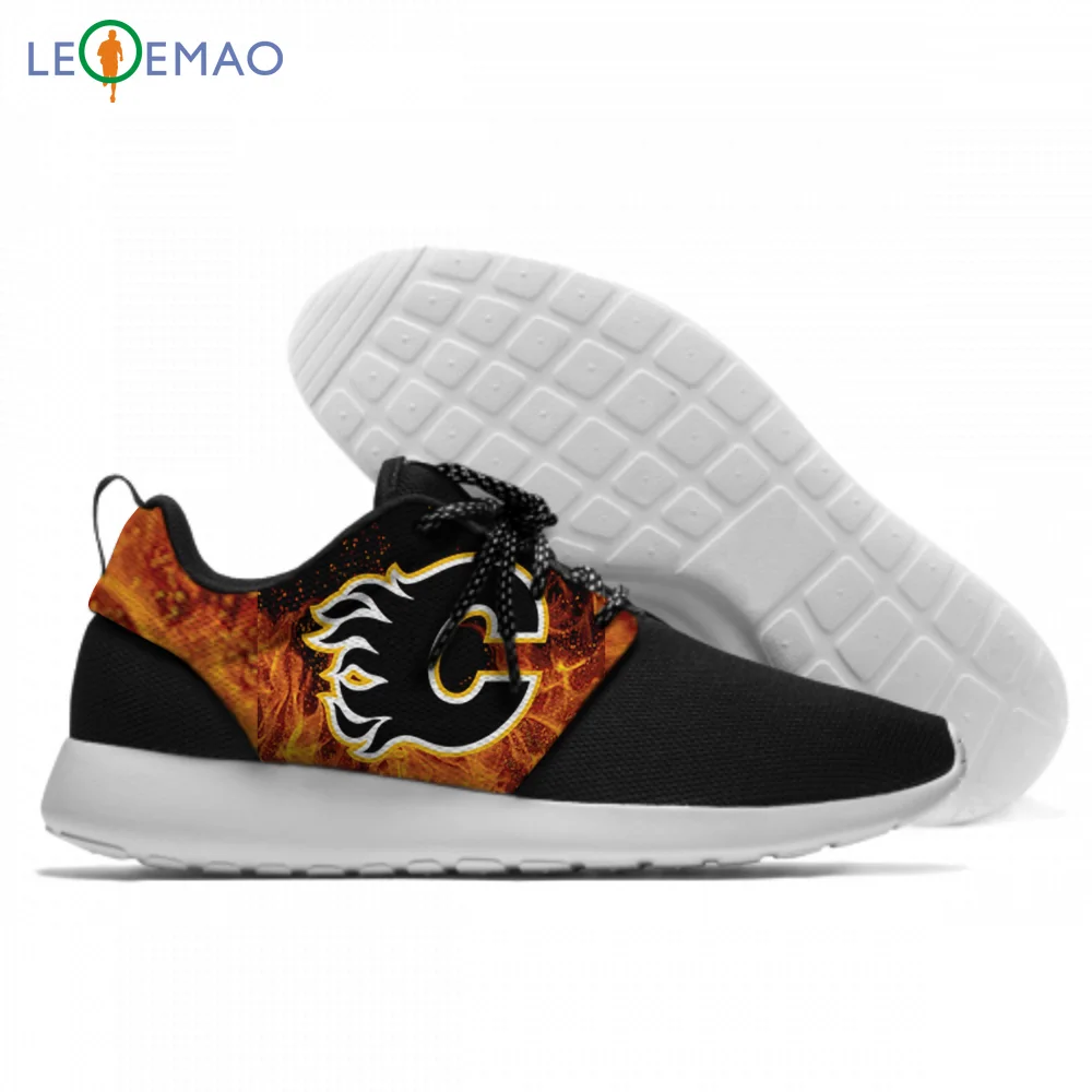 

Personality Running Shoes Calgary Flames Unisex Lightweight Walking Lace-Up Gym Casual Sneaker
