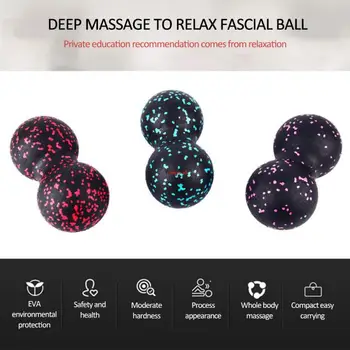

Peanut Ball Conjoined Double Fascia Ball EVA Massage Relax Muscle Yoga Meridian Foot Wrist Back Gym Relaxing Exercise Equipment