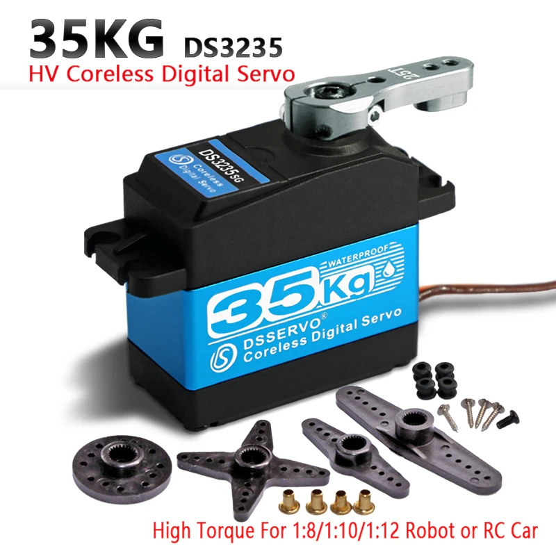 35kg /25kg High Torque Coreless Digital Servo DS3235 and DS3225 Stainless SG Waterproof for Robotic DIY RC Car | Игрушки и хобби