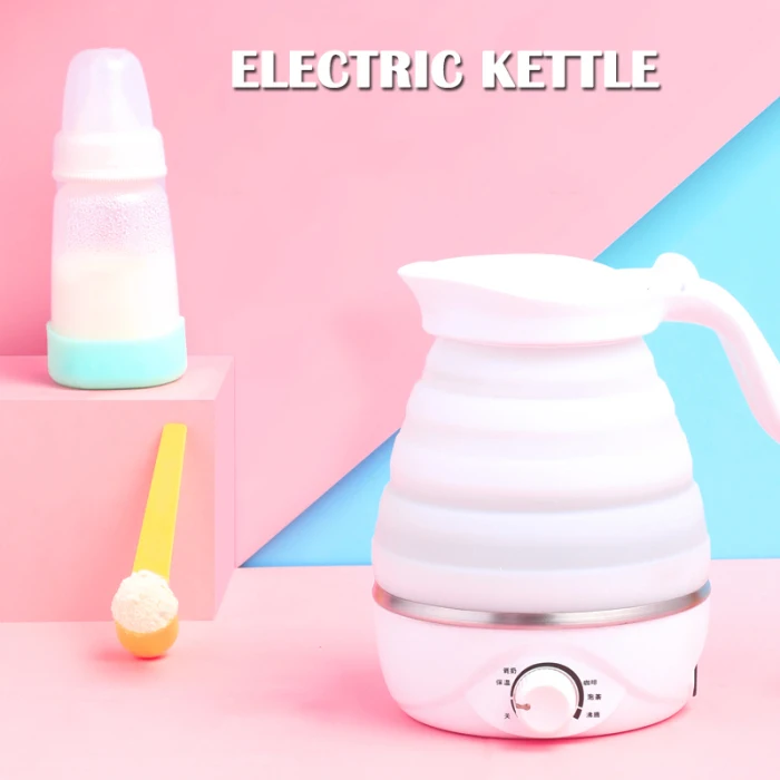Foldable Electric Kettle 850W Collapsible Design Portable Lightweight for Travel VJ-Drop