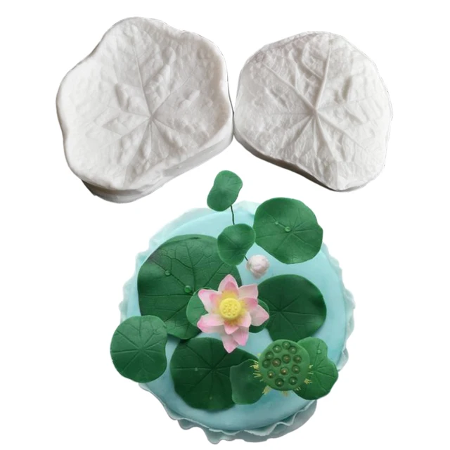 Új Lotus Water Lily Leve Veiner Silicone Penész Fondant Torta Díszítő Szerszámok Agyag Gumpaste, Sugarcraft Tools M2475