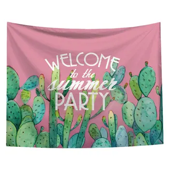 

1Pc 200x150cm Bedroom Hanging Tapestry Fashion Cacti Printing Background Cloth Wall Carpet Soft Beach Towel Bath Shower Towel (P