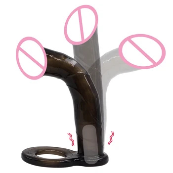 G Spot Cock Ring Strap On Dildo Double Penetration Anal Plug Butt Plug Strapon Dildos Vibrator Buttplug Sex Toys For Couples 5