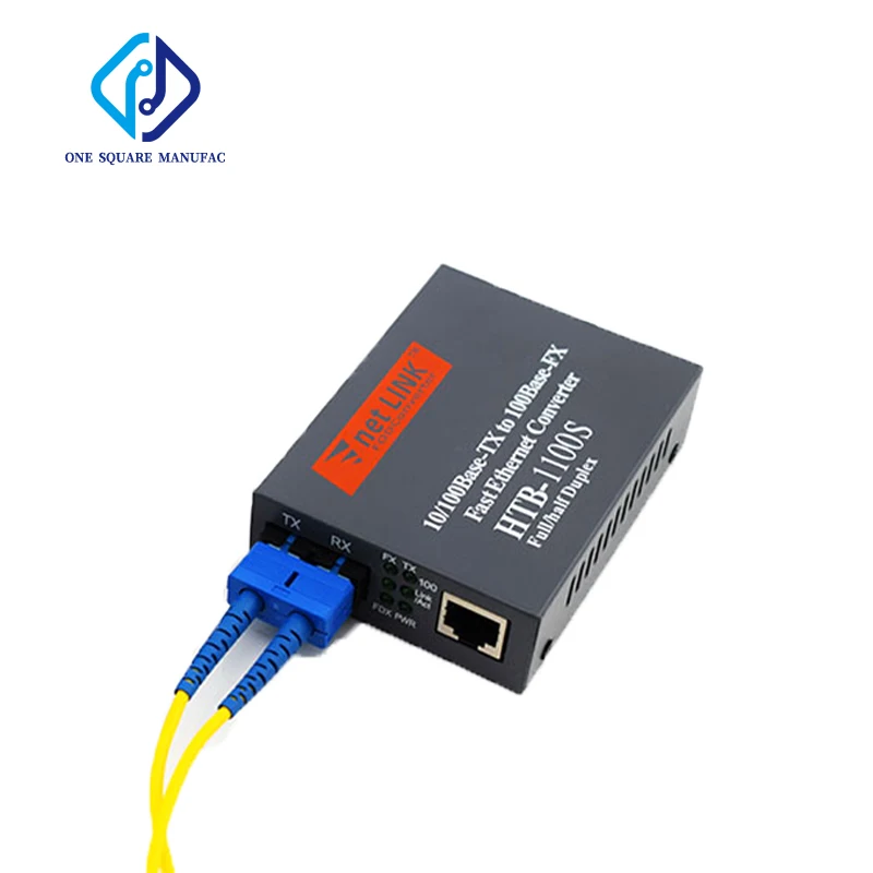 netLINK HTB-1100S-25KM Media Converter Single-Mode Duplex WDM Dual Fiber SC 10/100Mbps Transceiver Gigabi
