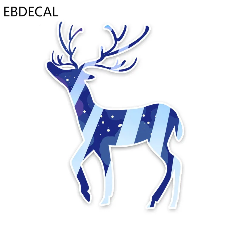 EBdecal красивый мечтательный синий олень для Авто/бампер/окно/наклейка на стену