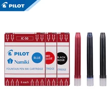 6 шт./упак. Япония Pilot IC-50 ic50 ic 50 чернильный мешок чернильные картриджи для FP-50r/78 г ручка черный, красный, синий 3 вида цветов
