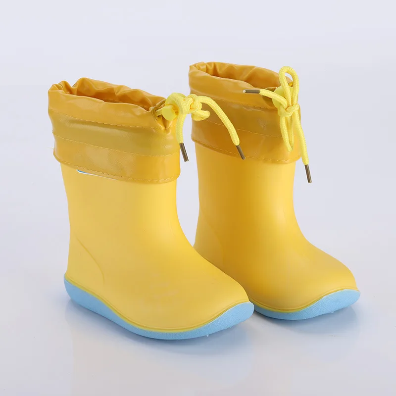 ULKNN/непромокаемые сабо для мальчиков; нескользящие резиновые сабо для маленьких девочек; Водонепроницаемая водонепроницаемая обувь; теплая детская обувь; Всесезонная Съемная обувь