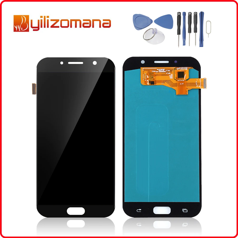 

5.7"Super AMOLED For SAMSUNG Galaxy A7 2017 A720 LCD Touch Screen Digitizer Replacement for Samsung A720 Display A720F A720M