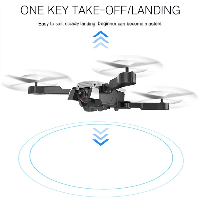 Управление жестами селфи Радиоуправляемый Дрон WIFI FPV 4K HD Двойная камера