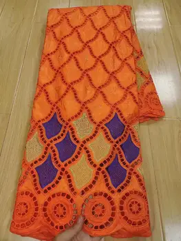 

5Yards African Bazin Riche Getzner 2020 High Quality French Net Embroidery Fabric Cotton Net Lace Fabrics For Women Dress