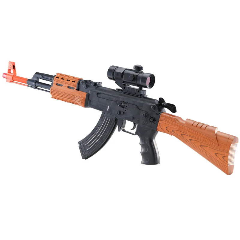 

CF 7744 Children Electric Toy Gun Sound And Light Submachine Gun Boy Toy Rifle with Infrared/Vibration
