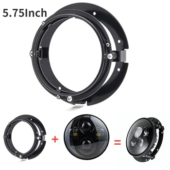 

Black/Chrome Round Motorcycle 5 3/4" 5.75 Inch Mounting Bracket Ring for 5.75" Round LED Headlights
