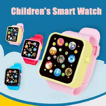 

2019 Children Kids Early Education Toy Wrist Watch 3D Touch Screen Music Smart Teaching Baby Hot Selling Birthday Gifts 6 colors