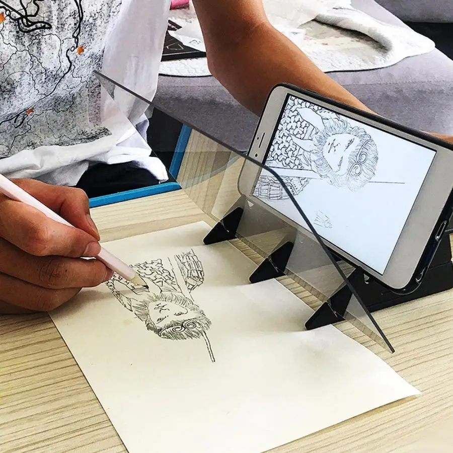 Optical Drawing Projector Tracing Board DIY Sketch Painting Table Desk Tools New