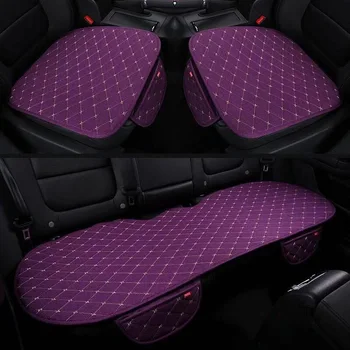 

Car Seat Cover keep warm in winter Front/Rear Flocking cloth Cushion Breathable non slide Auto accessories Universal