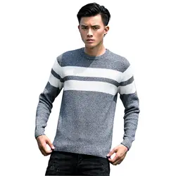 Casual повседневный мужской свитер лоскутный пуловер Осенняя мужская Трикотажная одежда