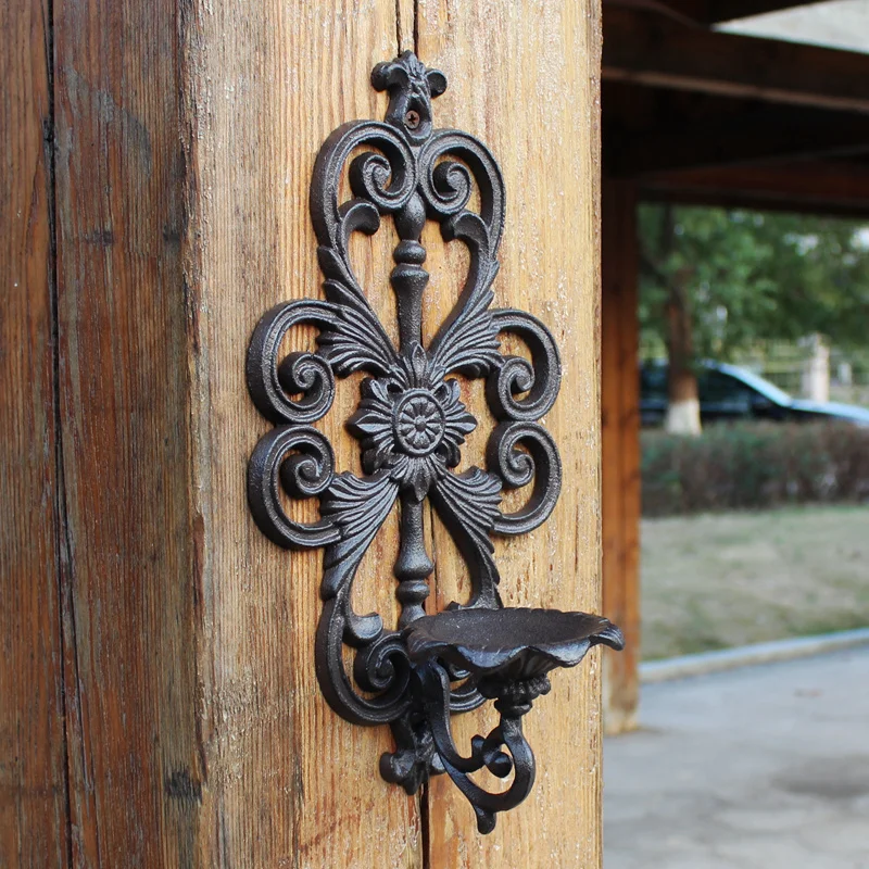 Antique Handmade Cast Iron Wall Candle Holder American Farm Country Accents Home Garden Decor Wall Mounted Metal Candle Holder Antique Handmade Cast Iron Wall Candle Holder American Farm Country Accents Home Garden Decor Wall Mounted Metal Candle Holder