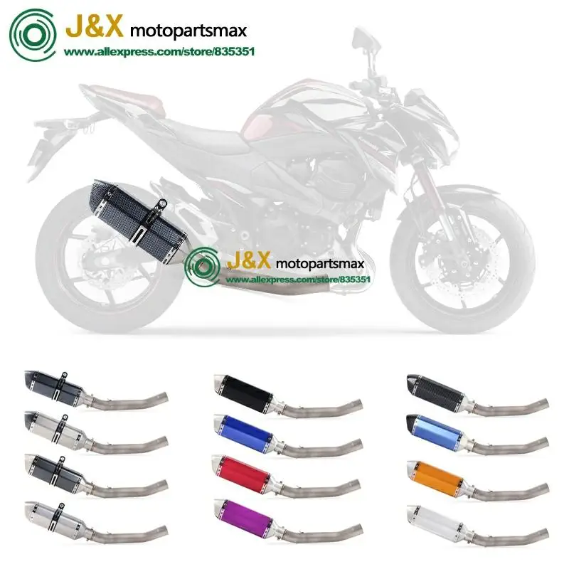 Полная система, слипоны для kawasaki Z750 Z 750, глушитель для мотоцикла, поход, средняя Соединительная средняя труба