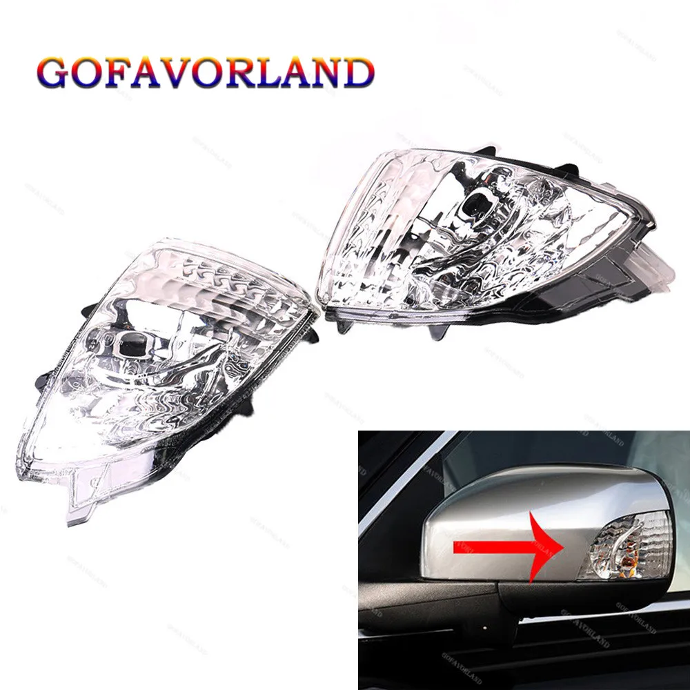 2pcs Front Left Right Corner Lamp Len Rearview Wing Mirror Turn Signal