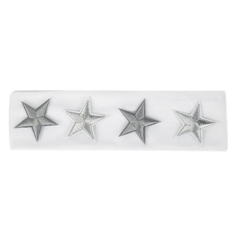 White-3 Geebro Baby Cut Hairband аксессуары для волос со звездами модная эластичная плоская резинка для девочек детская мягкая тюрбан из хлопка головной убор для малышей AT039 - Цвет: White-3