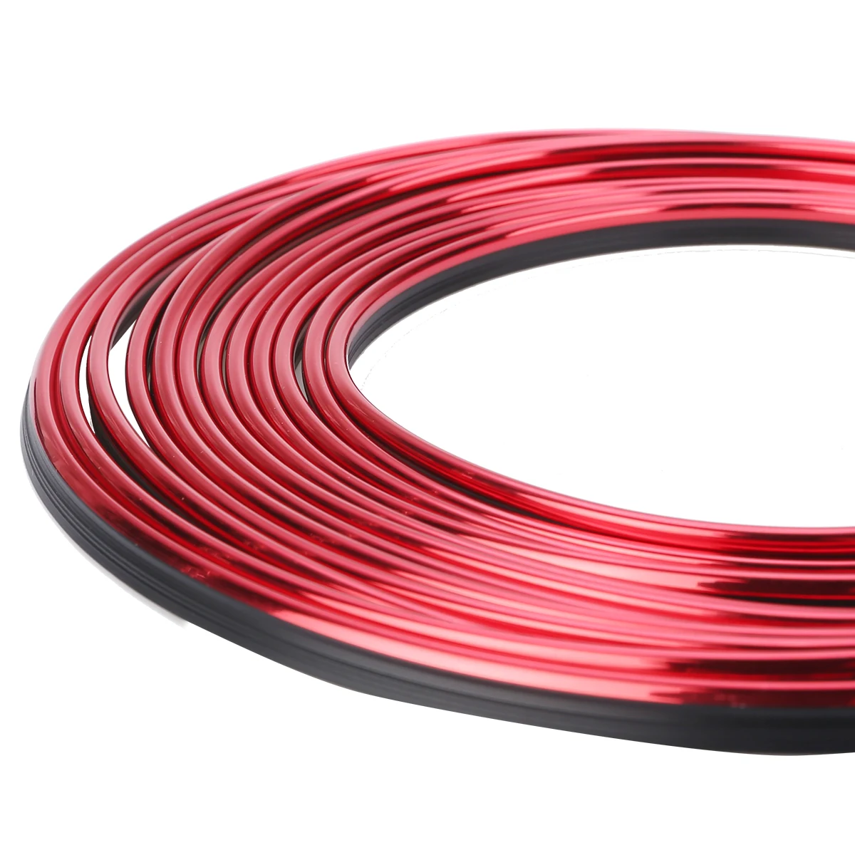 5M Red Car Styling Universal DIY Flexible Interior Moulding Trim Strips Strip Dashboard Decoration Car Accessories