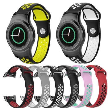 

Silicone Strap Sports Watch Band For Samsung Gear S2 R720 SM-R720 Watchband with Adapter High Quality Watch Strap