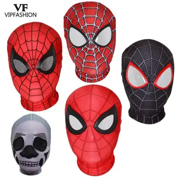 

VIP FASHION Avengers Infinity War 3D Spider-Man Far From Home Masks Black Spider Man Helmet Cosplay Props Adult Spiderman Mask