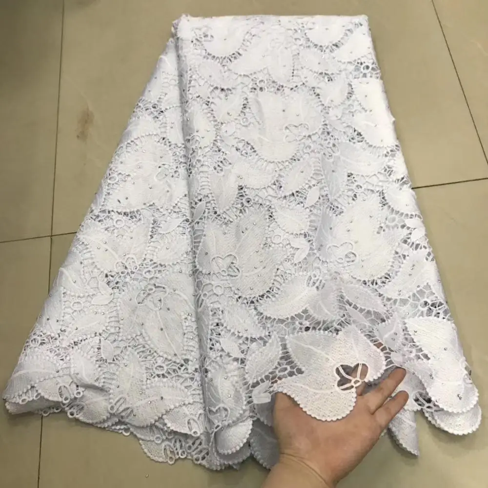 

Nigeria Lace for Wedding 2019 High Quality Embroidery French Tulle Mesh African Guipure Lace Fabric With Stones Swiss Voile Lace