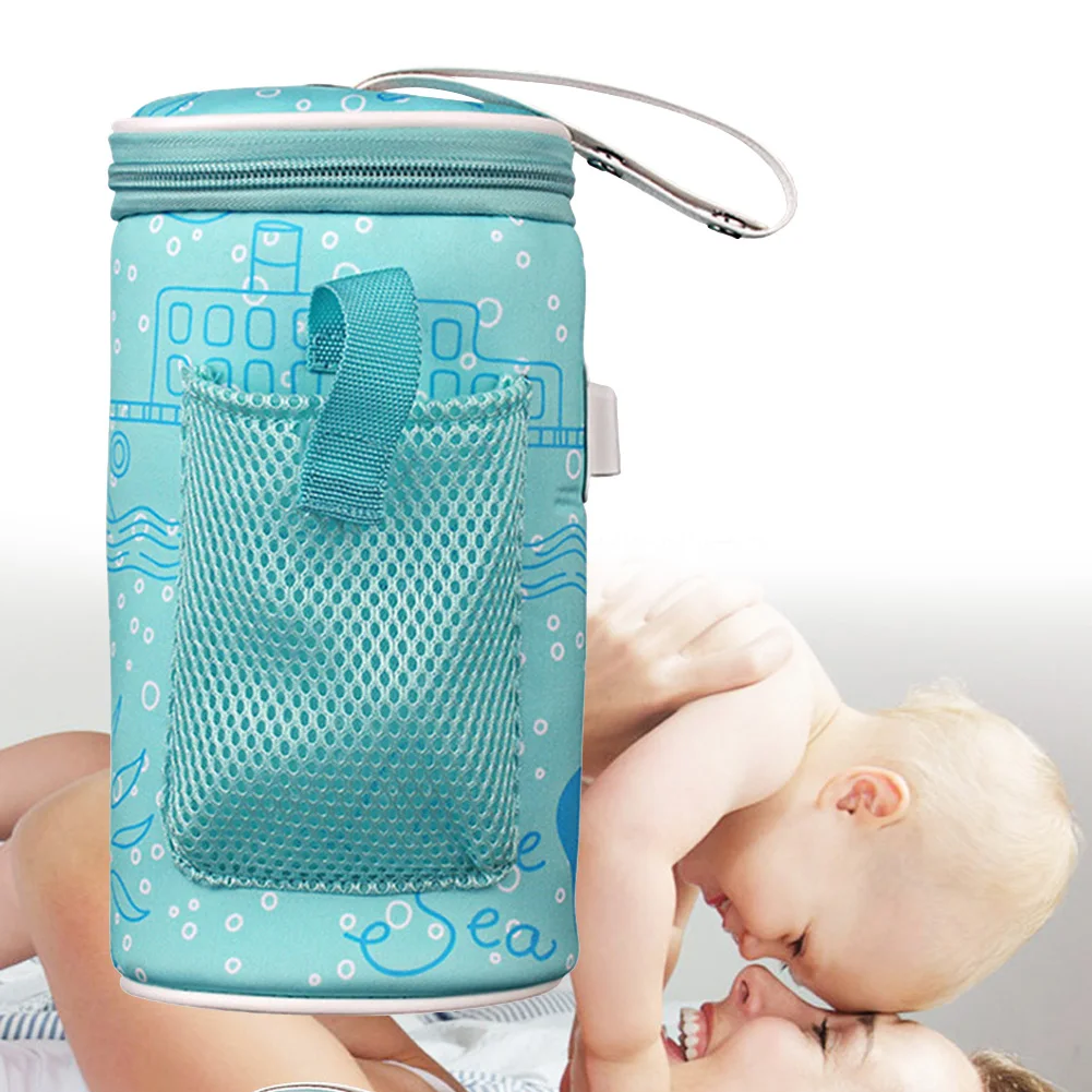 Newborn Bottle Bag Thermostat Feed Warmer Insulated Cup Heater Travel USB Drink Baby
