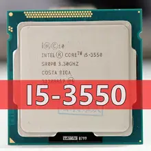 Intel Core i5-3550 i5 3550 dört çekirdekli İşlemci (6M önbellek, 3.3GHz) LGA1155 PC bilgisayar masaüstü işlemci