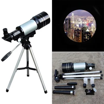 

F30070M Monocular With Tripod Portable External 150X Hiking Telescope HD Optical Travel Space Astronomical Camping Pro Reflector