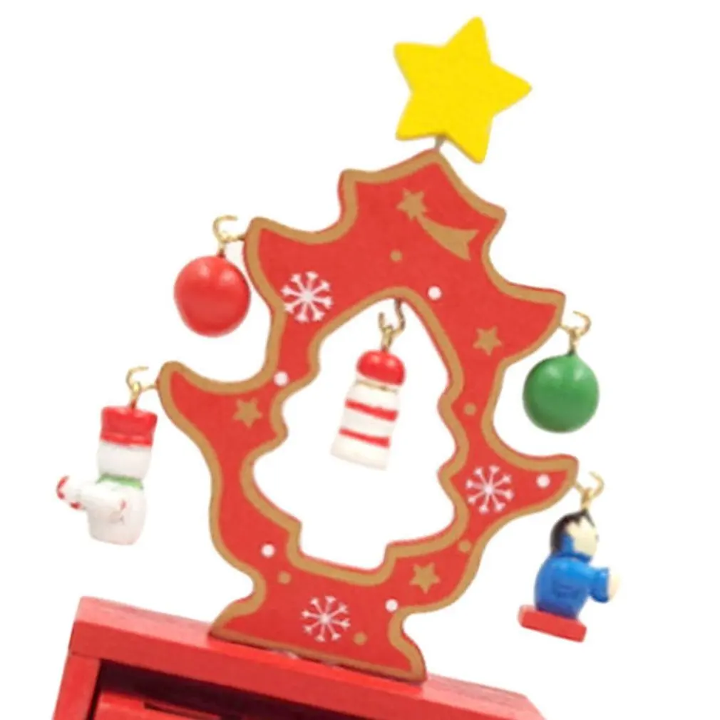 Christmas Countdown Wooden Calendar Decorations Home Officel Desk Decor Ornaments Artificial Craft Decoration Art Gifts