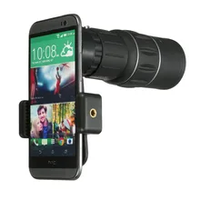 16X52 Монокуляр телефото телескоп зум смартфон камера объектив бинокль Туризм с держателем телефона для huawei