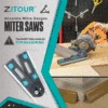 Zitour® Accurate Mitre Gauges for Mitre Saws Adjustable Angle Ruler Saw Protractor Ruler with Pencil Inclinometer Measuring Tool 1