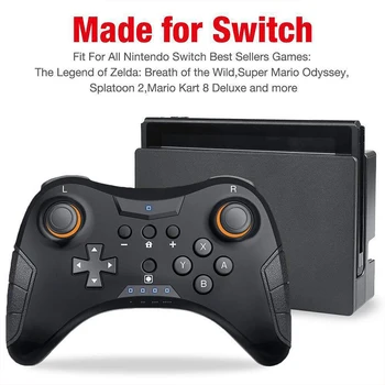 

Wireless Bluetooth game Controller For Switch Pro Host Gamepad Mobile Console Shock Joystick Gamepad For NS Switch